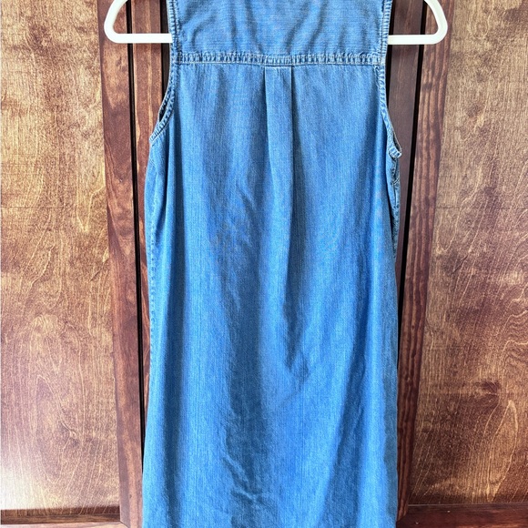 Chaps Vintage Blue Denim Sleeveless Dress - Picture 5 of 5